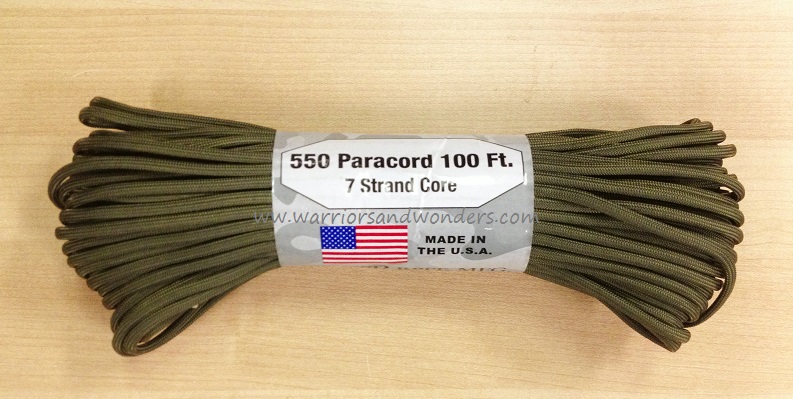 550 Paracord, 100Ft. - Olive Drab - RG023H